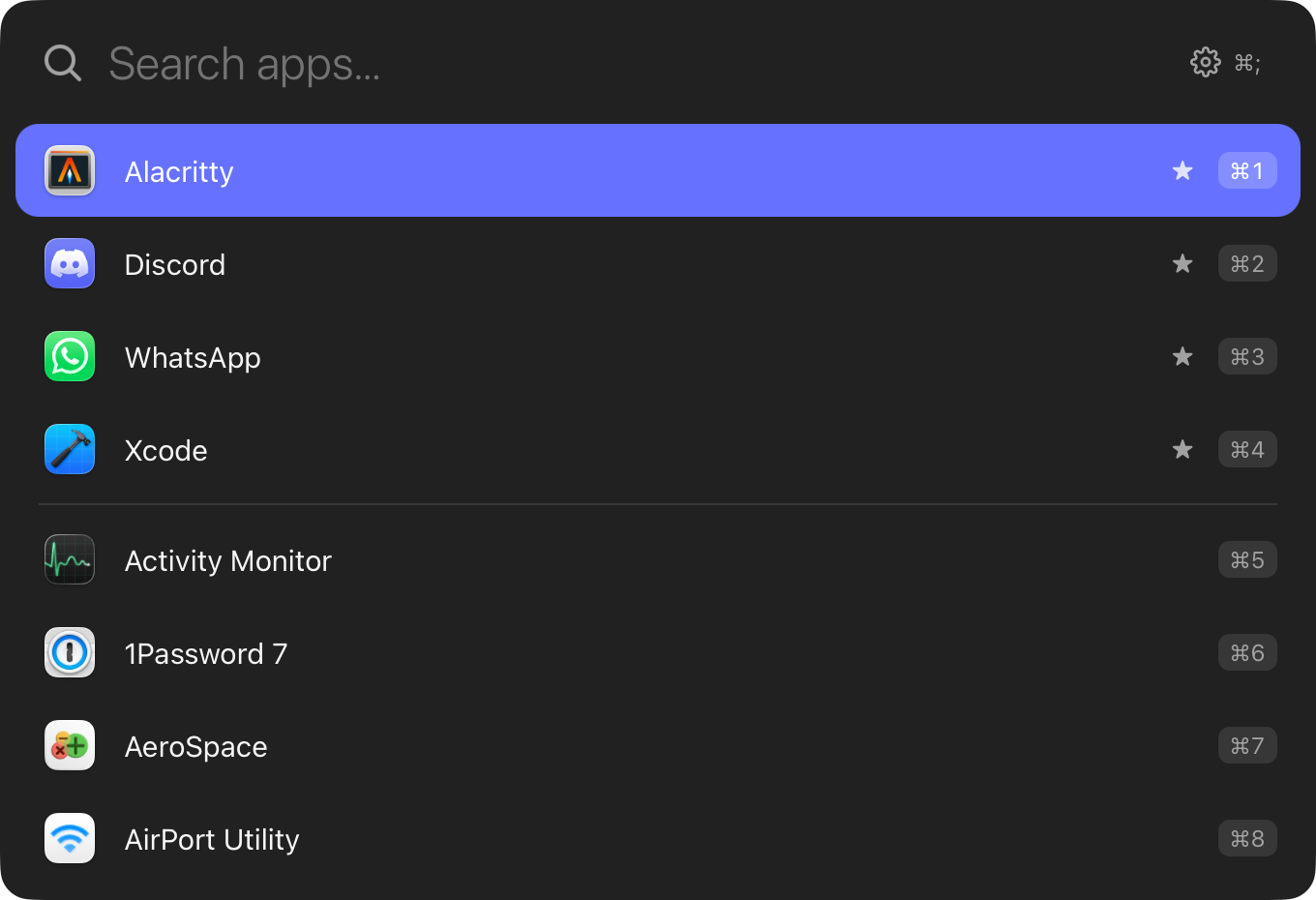 Launcher searching apps